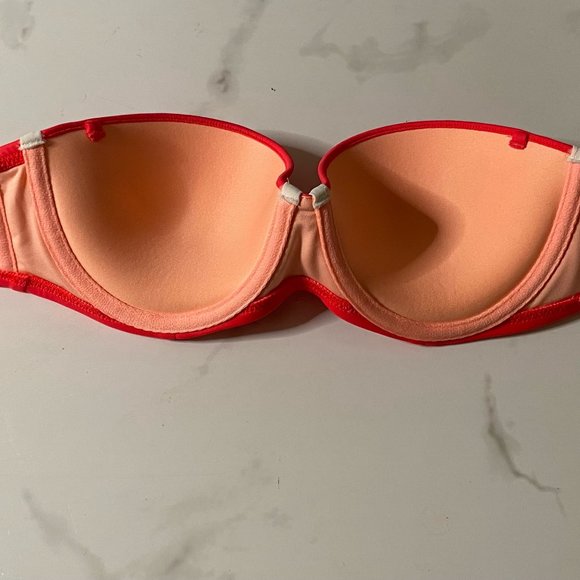 VICTORIA's SECRET Two Piece Bikini Top Bottom Colorblock Swimsuit Medium 32C - Picture 8 of 10